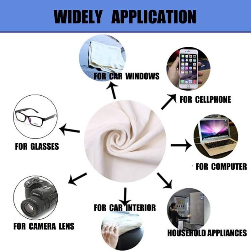 HARPIMER Car Chamois Drying Towel Natural Chamois Washing Cloth for Car Leather Super Absorbent Leather Cleaning Towel Wipes (23.6inchx35.4inch) - Image 2
